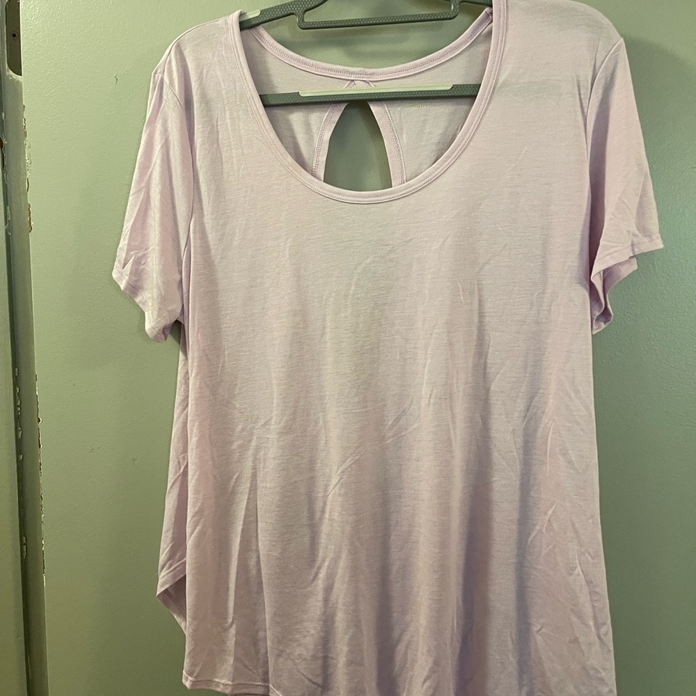 Old Navy Pink Short Sleeve Cut Out T-Shirt